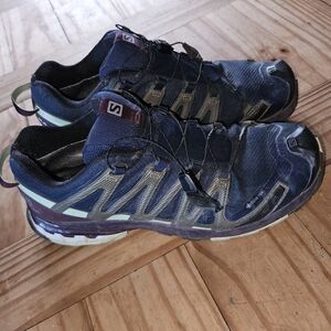 Salomon Blue and Black Trail Running Shoes